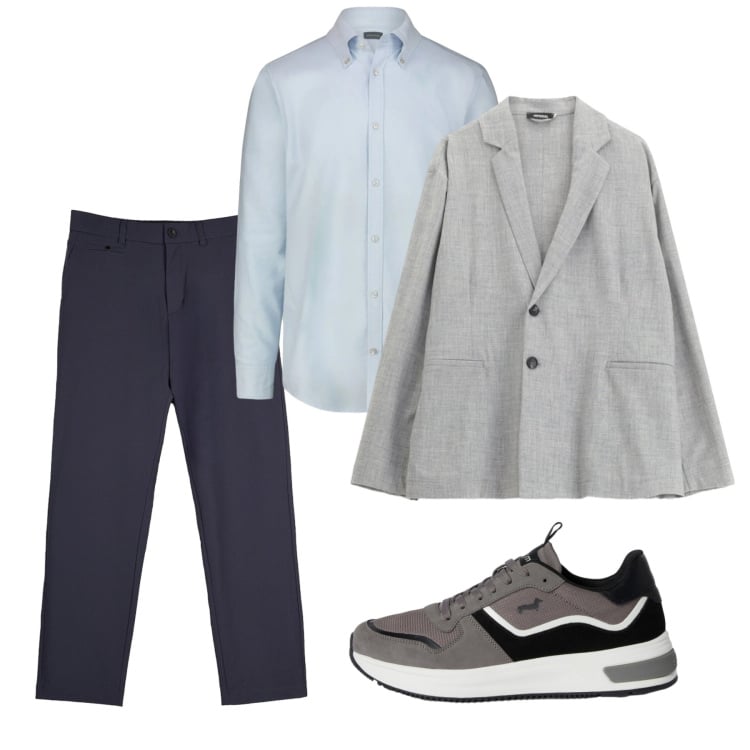 Outfit uomo - Marzo. Stile Casual per Tutti i giorni. Abbinamento con sneakers, giacche, pantaloni chino, camicie.