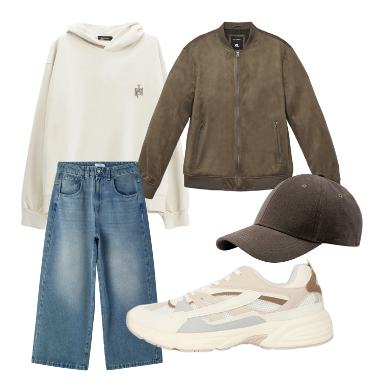 Outfit uomo - Libertà. Stile Casual per Tutti i giorni. Abbinamento con felpe con cappuccio, giacche, sneakers, jeans, cappelli con visiera.
