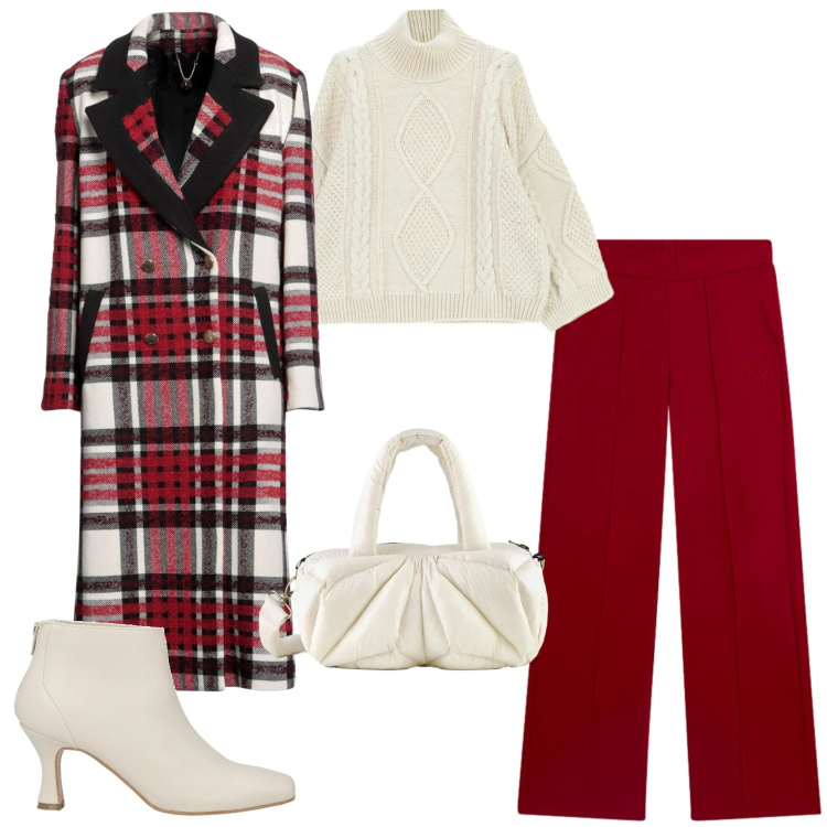 Outfit donna - Finché non arriva l\'estate. Stile Casual chic per Tutti i giorni. Abbinamento con stivaletti, cappotti, maglieria, pantaloni, borse a mano.