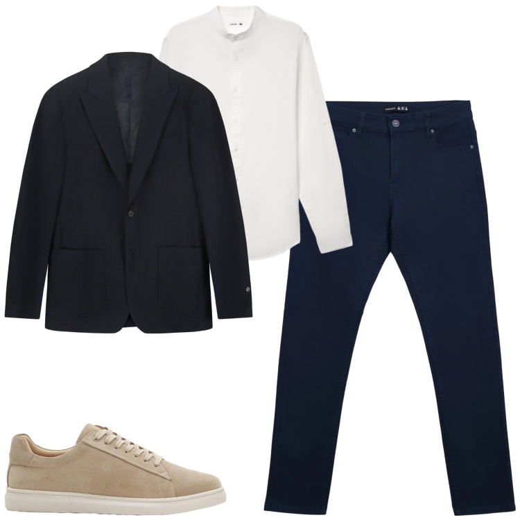 Outfit uomo - City. Stile Urban per Tutti i giorni. Abbinamento con sneakers, pantaloni skinny, camicie, giacche.