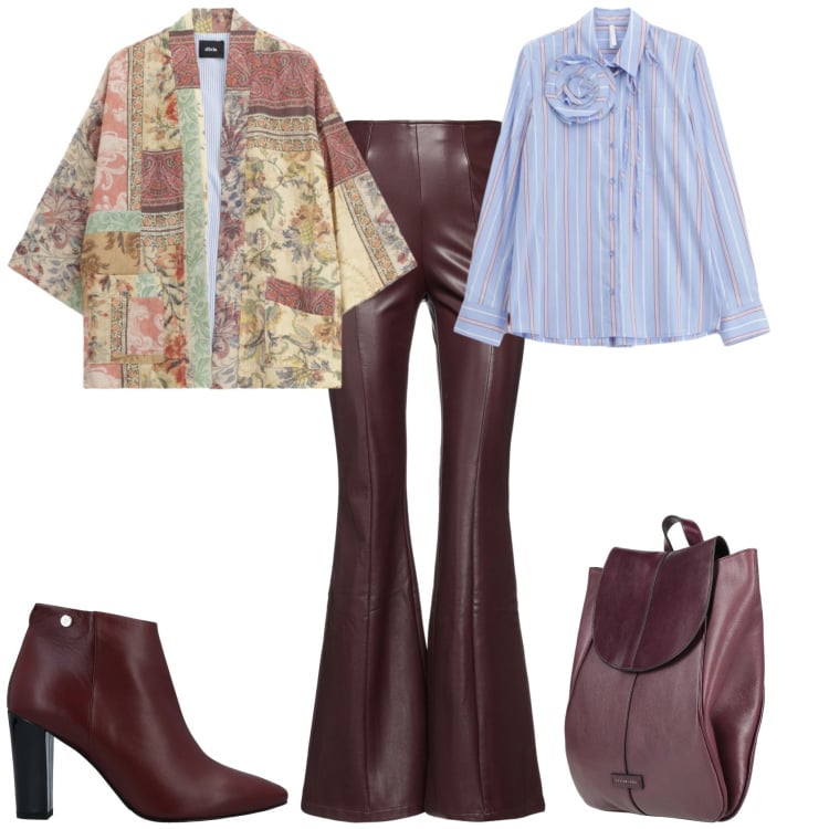 Outfit donna - Casual chic ogni giorno. Stile Casual chic per Tutti i giorni. Abbinamento con stivaletti, pantaloni, zaini, camicie, blazer.