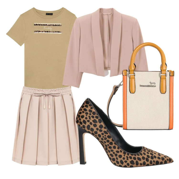 Outfit donna - La bellezza Rinascimento. Stile Bon Ton per Cerimonia. Abbinamento con décolleté, borse tote, t-shirt, bolero, minigonne.