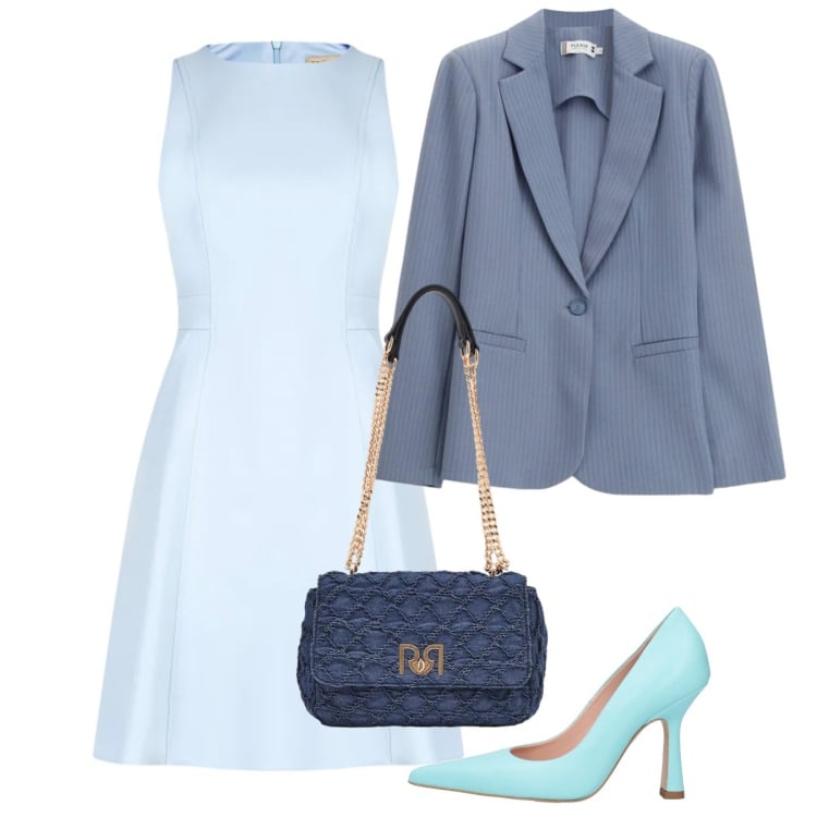 Outfit donna - Il potere dei colori pastello - Focus Do. Stile Bon Ton per Cerimonia. Abbinamento con décolleté, blazer, vestiti corti, borse a spalla.