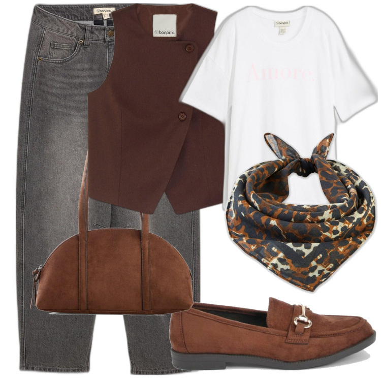 Outfit femme - La veste sans manches. Style Hommasse pour Soirée dehors. Assortir avec foulards, jeans, pantalon , sacs en bandoulière, t-shirts, mocassins.