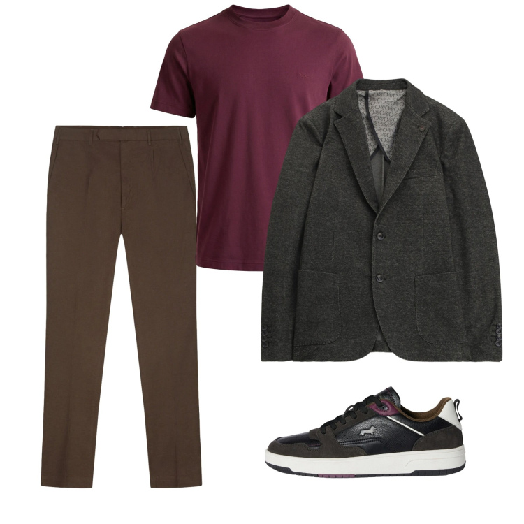 Outfit uomo - Casual con classe. Stile Casual per Tutti i giorni. Abbinamento con sneakers, t-shirt, giacche, pantaloni.