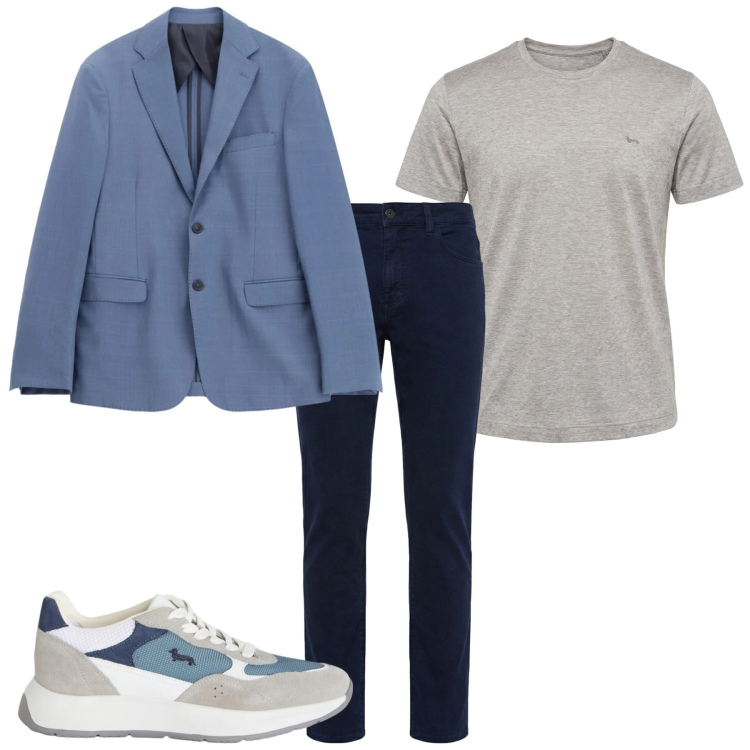 Outfit uomo - Easy Look. Stile Casual per Tutti i giorni. Abbinamento con sneakers, pantaloni, t-shirt, giacche.