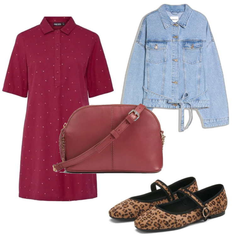 Outfit mujer - Urban look. Estilo Urban para Todos los días. Combinación con bailarinas, bandoleras, vestidos camiseros, blazers.