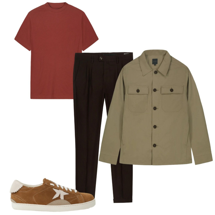 Outfit uomo - Casual. Stile Casual per Tutti i giorni. Abbinamento con sneakers, t-shirt, cappotti, pantaloni.