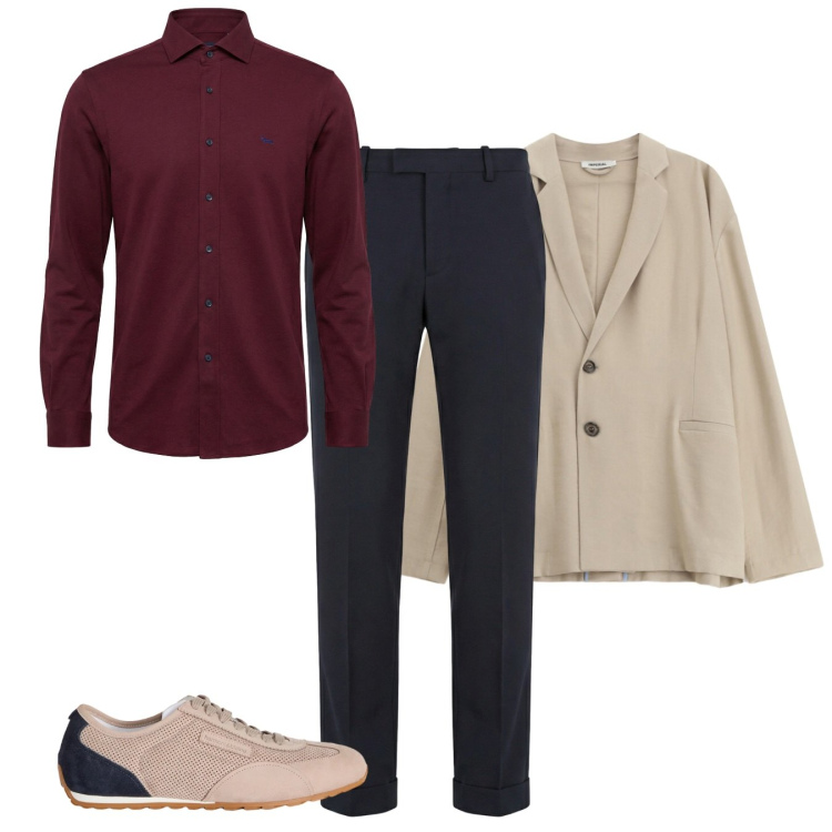 Outfit uomo - Stiloso. Stile Casual per Tutti i giorni. Abbinamento con sneakers, pantaloni chino, camicie, giacche.