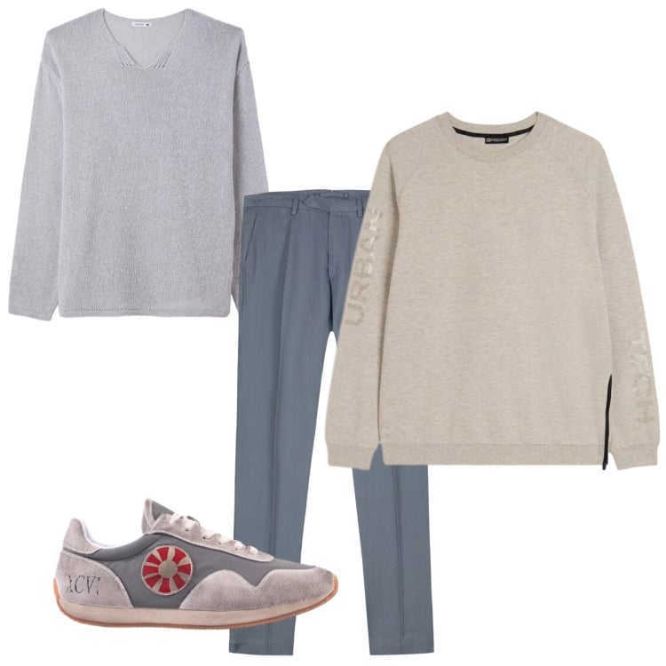 Outfit uomo - Duster. Stile Casual per Tutti i giorni. Abbinamento con felpe, pantaloni, maglieria, sneakers.