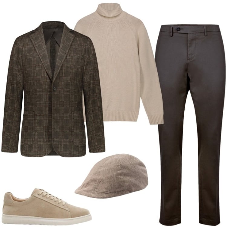 Outfit uomo - Total look #2363265. Stile Business/Elegante per Serata speciale. Abbinamento con sneakers, giacche, pantaloni chino, pullovers, cappelli e berretti.