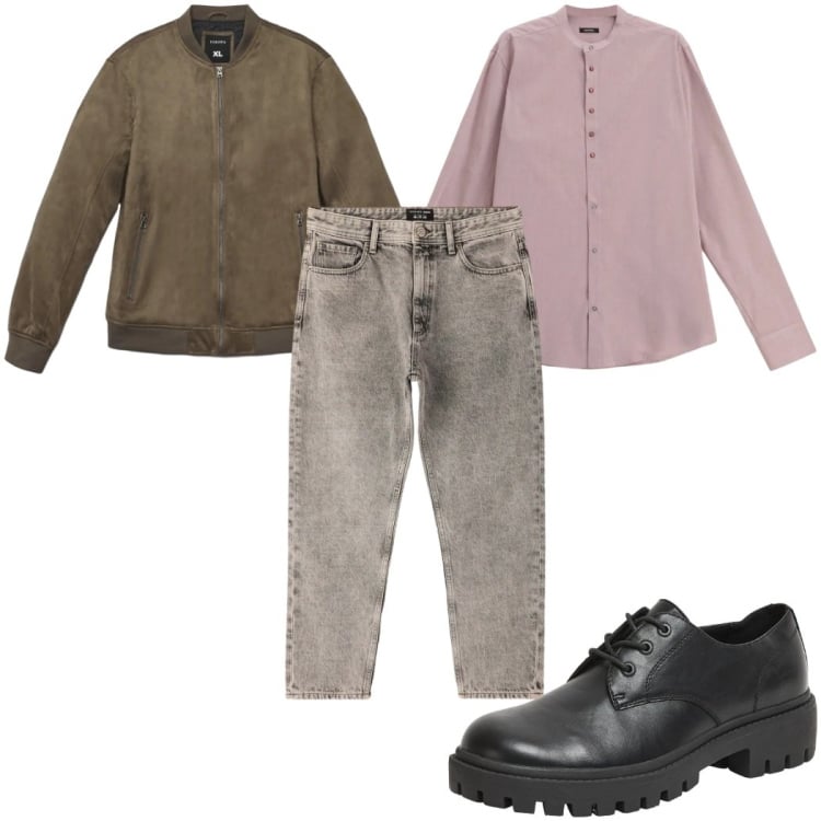 Outfit uomo - Total look #2363332. Stile Casual per Tutti i giorni. Abbinamento con scarpe stringate, jeans dritti, giacche, camicie.