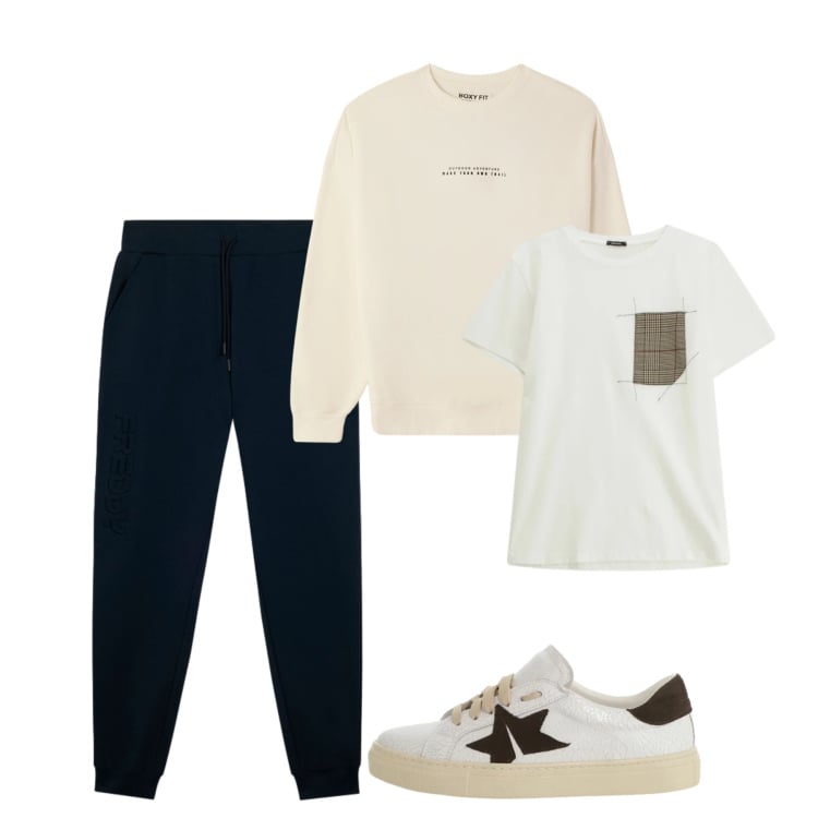 Outfit uomo - Pomeriggio libero. Stile Urban per Tutti i giorni. Abbinamento con felpe, t-shirt, sneakers, pantaloni.