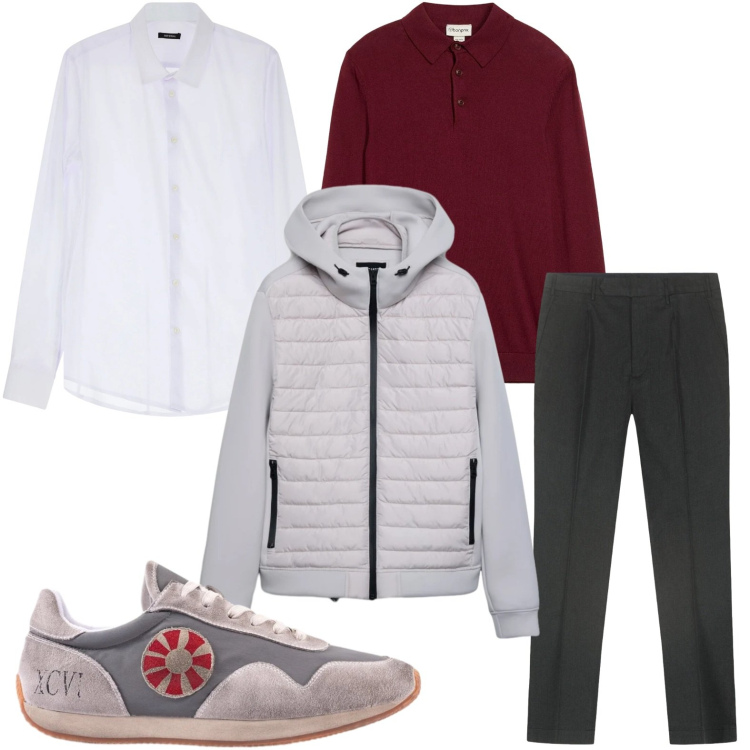 Outfit uomo - La giacca leggera. Stile Trendy per Tutti i giorni. Abbinamento con maglieria, camicie, sneakers, giacche, pantaloni.