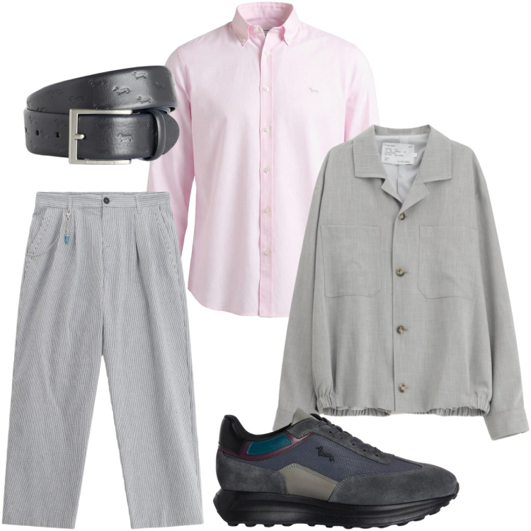 Outfit uomo - Eleganza senza tempo. Stile Casual per Tutti i giorni. Abbinamento con cinture, camicie, sneakers, cappotti, pantaloni.