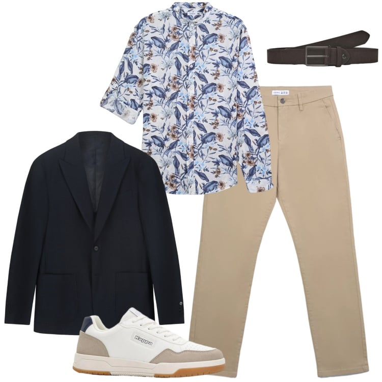 Outfit uomo - La camicia maniche arrotolate. Stile Urban per Tutti i giorni. Abbinamento con sneakers, camicie, cinture, pantaloni chino, giacche.