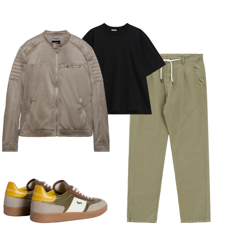 Outfit uomo - Spring. Stile Trendy per Tutti i giorni. Abbinamento con giacche, pantaloni, t-shirt, sneakers.