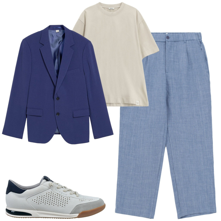 Outfit uomo - City. Stile Urban per Tutti i giorni. Abbinamento con giacche, t-shirt, pantaloni, sneakers.