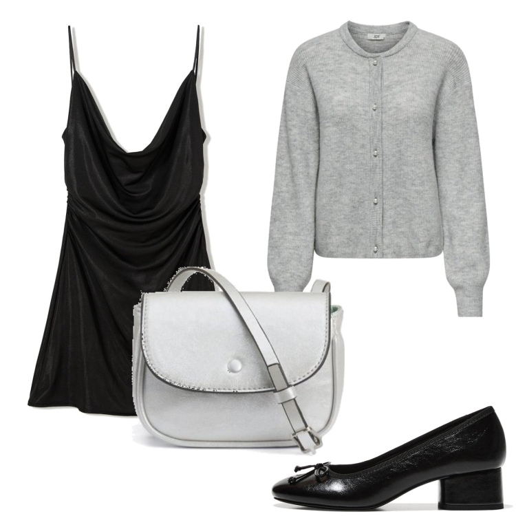 Outfit mujer - Minimal look. Estilo Minimal para Todos los días. Combinación con bailarinas, vestidos cortos, bolsos de mano, blazers.