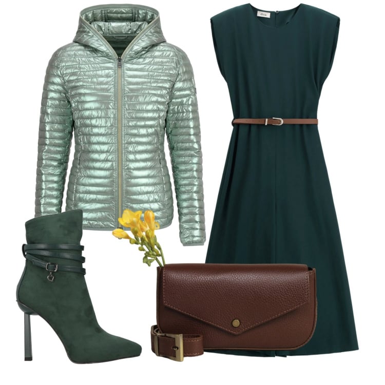 Outfit donna - Total look #2364884. Stile Basic per Serata fuori. Abbinamento con stivaletti, blazer, tute, borse a tracolla.