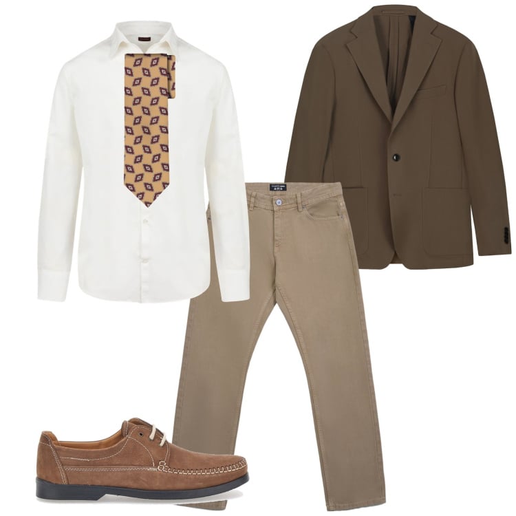 Outfit uomo - Come piace a lei. Stile Business/Elegante per Tutti i giorni. Abbinamento con jeans, camicie, scarpe stringate, giacche, cravatte.
