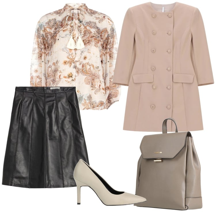 Outfit donna - Total look #2365461. Stile Romantica per Cerimonia. Abbinamento con décolleté, zaini, gonne, bluse, vestiti corti.