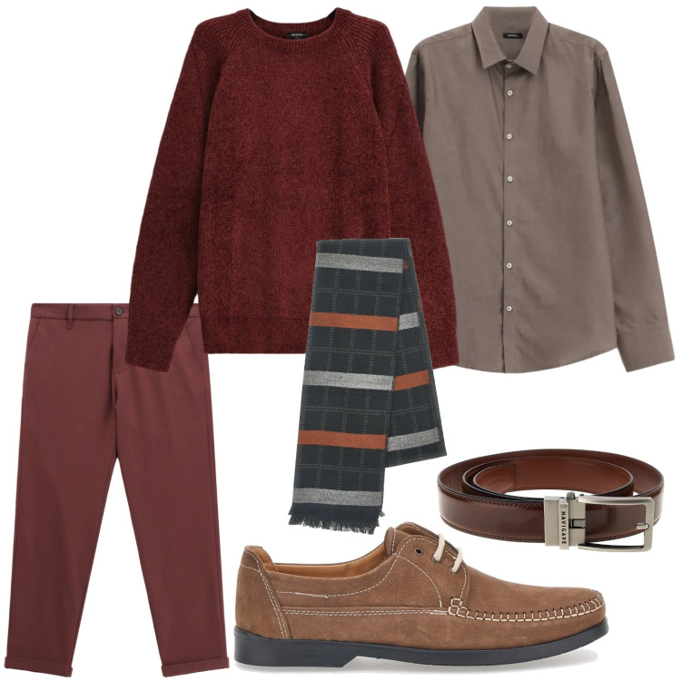 Outfit uomo - La camicia evergreen. Stile Trendy per Tutti i giorni. Abbinamento con pantaloni, camicie, maglieria, scarpe stringate, sciarpe, cinture.