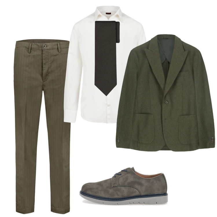 Outfit uomo - Marzo. Stile Business/Elegante per Ufficio. Abbinamento con pantaloni, scarpe stringate, camicie, giacche, cravatte.