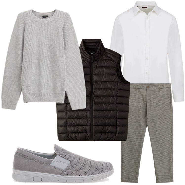 Outfit uomo - Le scarpe di tendenza. Stile Casual per Tutti i giorni. Abbinamento con pantaloni, maglieria, scarpe stringate, camicie, piumini.
