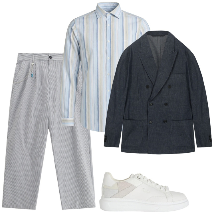 Outfit uomo - Super trendy. Stile Trendy per Serata speciale. Abbinamento con sneakers, camicie, pantaloni, giacche.