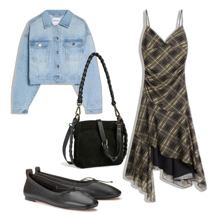 Outfit mujer - Urban style. Estilo Urban para Todos los días. Combinación con vestidos midi/longuettes, bailarinas, blazers, bandoleras.