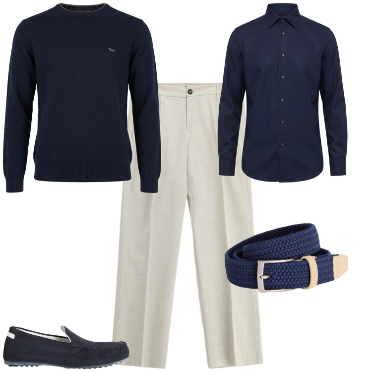 Outfit uomo - Trendy uno stile per ogni giorno. Stile Trendy per Serata speciale. Abbinamento con scarpe stringate, cinture, camicie, pullovers, pantaloni.