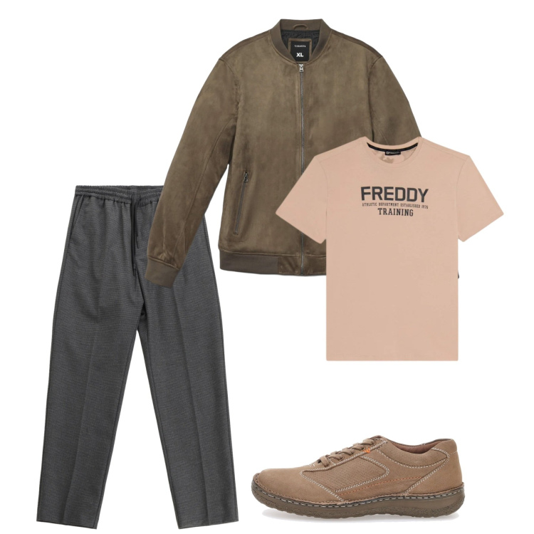 Outfit uomo - Primavera. Stile Casual per Tutti i giorni. Abbinamento con giacche, pantaloni, t-shirt, sneakers.