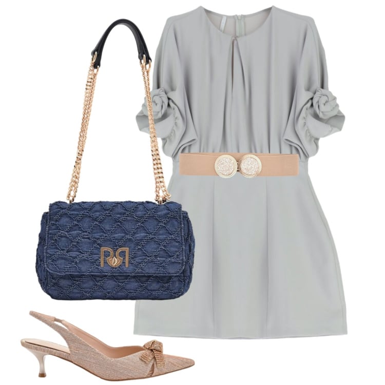 Outfit donna - Perla. Stile Chic per Cerimonia. Abbinamento con décolleté, cinture, borse a spalla, vestiti corti.