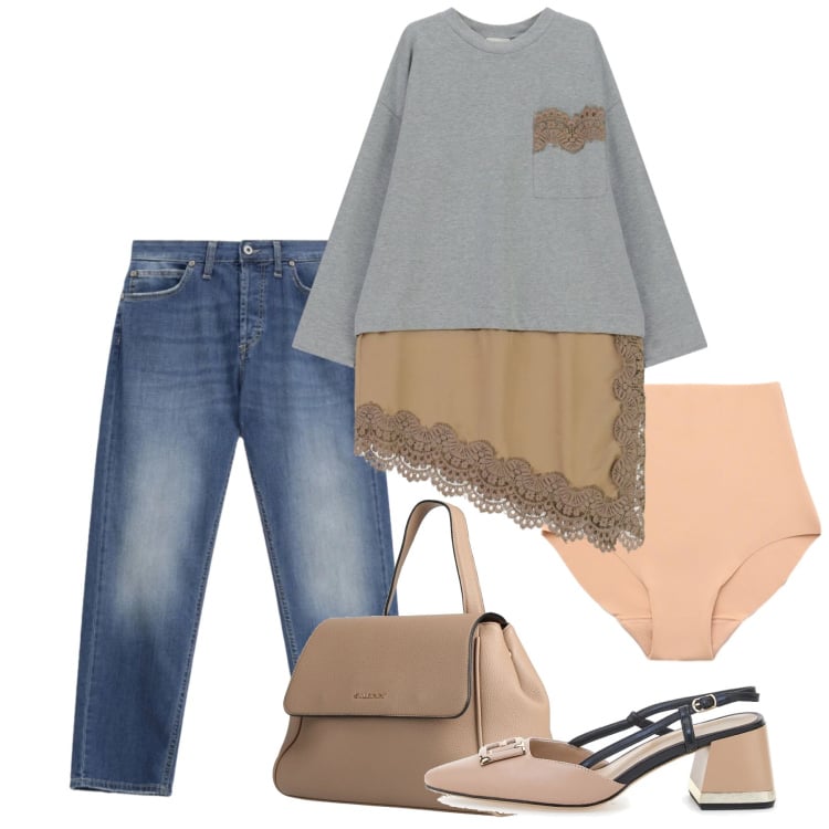 Outfit donna - La blusa più trendy. Stile Casual chic per Tutti i giorni. Abbinamento con zaini, culotte, jeans dritti, vestiti lunghi, décolleté.