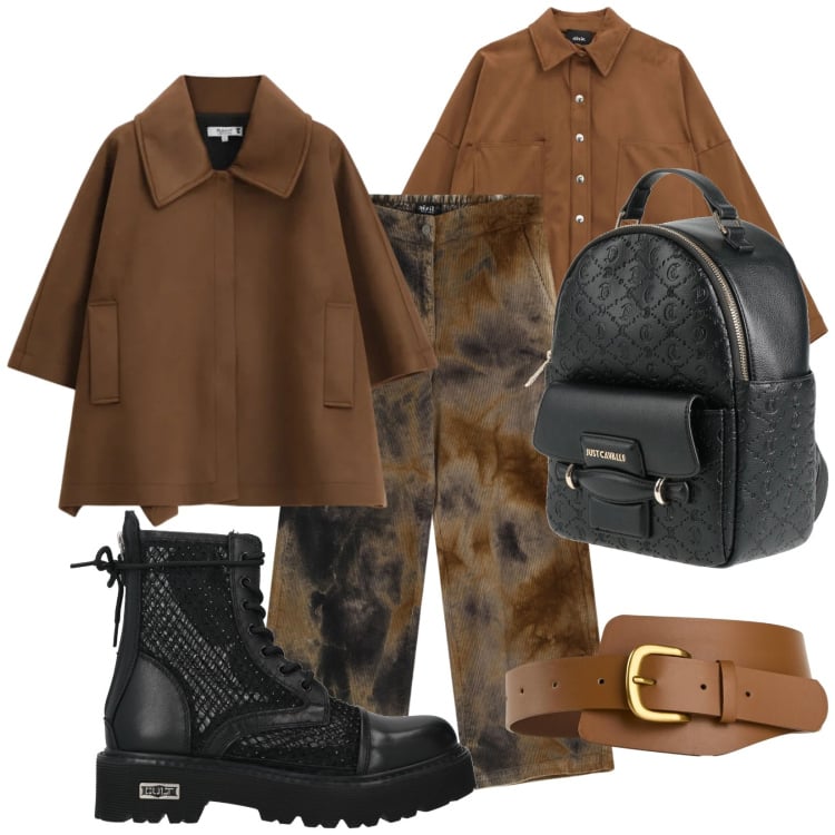 Outfit donna - Vellutino. Stile Casual chic per Tutti i giorni. Abbinamento con anfibi, zaini, cinture, cappotti, camicie, pantaloni.