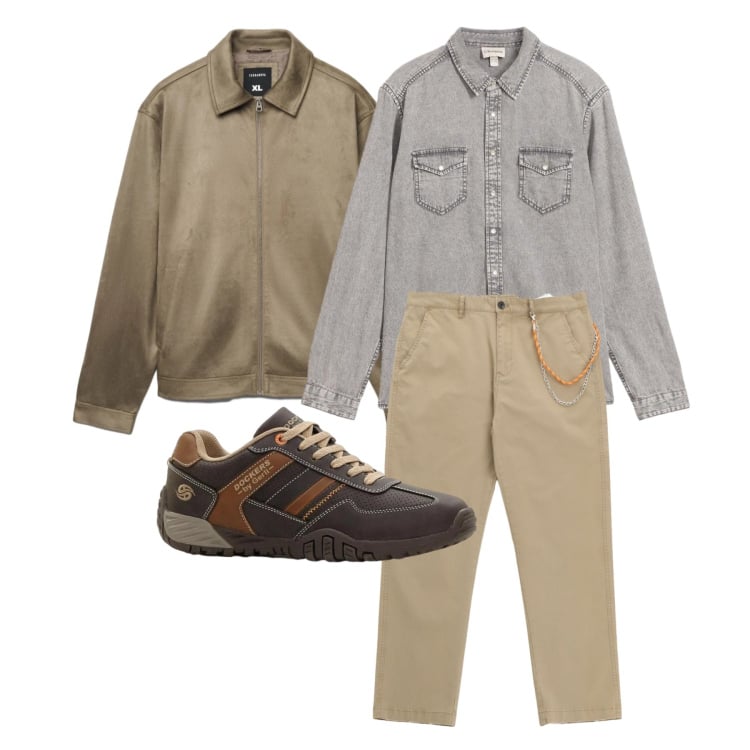 Outfit uomo - Marzo. Stile Trendy per Tutti i giorni. Abbinamento con camicie, sneakers, pantaloni, giacche.