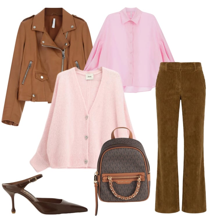 Outfit donna - Vintage Romance. Stile Casual chic per Tutti i giorni. Abbinamento con zaini, pantaloni, giacche, camicie, cardigans, décolleté.