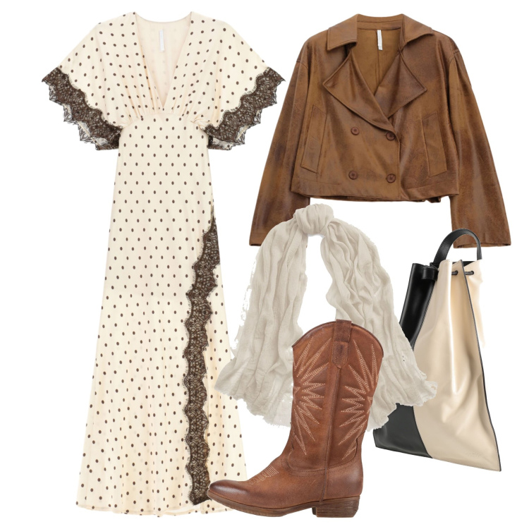 Outfit donna - Marzo. Stile Glamour per Tutti i giorni. Abbinamento con stivali, zaini, sciarpe, vestiti lunghi, giacche.