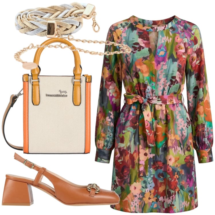 Outfit donna - Total look #2367545. Stile Basic per Ufficio. Abbinamento con décolleté, vestiti corti, borse tote, cinture.
