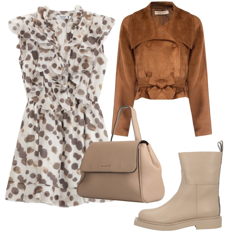 Outfit donna - In cerca di occasioni. Stile Romantica per Tutti i giorni. Abbinamento con zaini, stivaletti, giacche, vestiti lunghi.