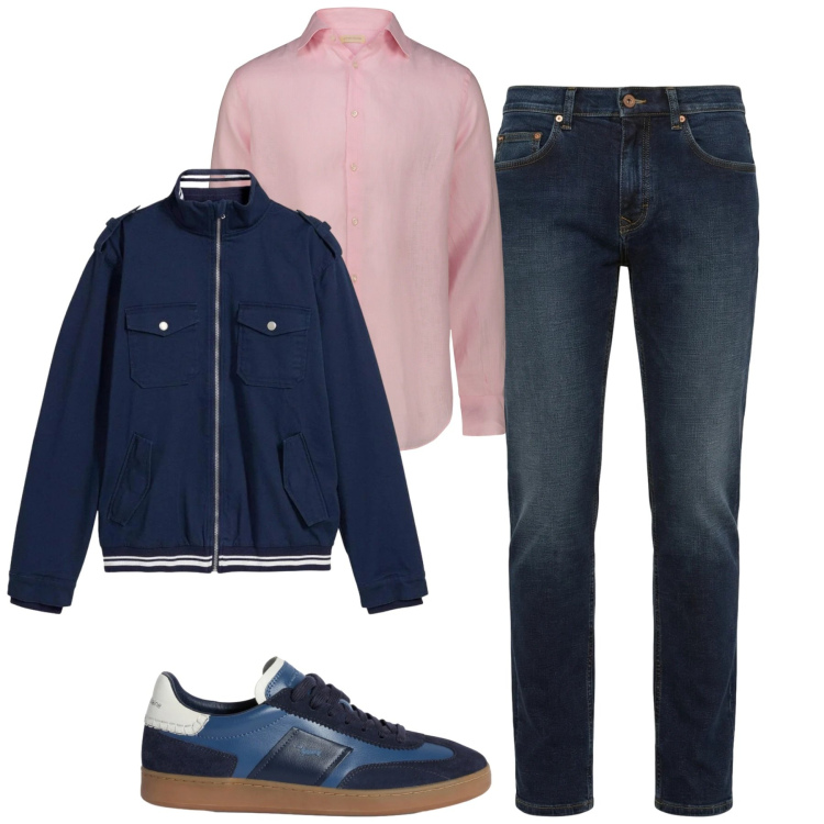 Outfit uomo - City. Stile Urban per Tutti i giorni. Abbinamento con giacche, jeans, sneakers, camicie.