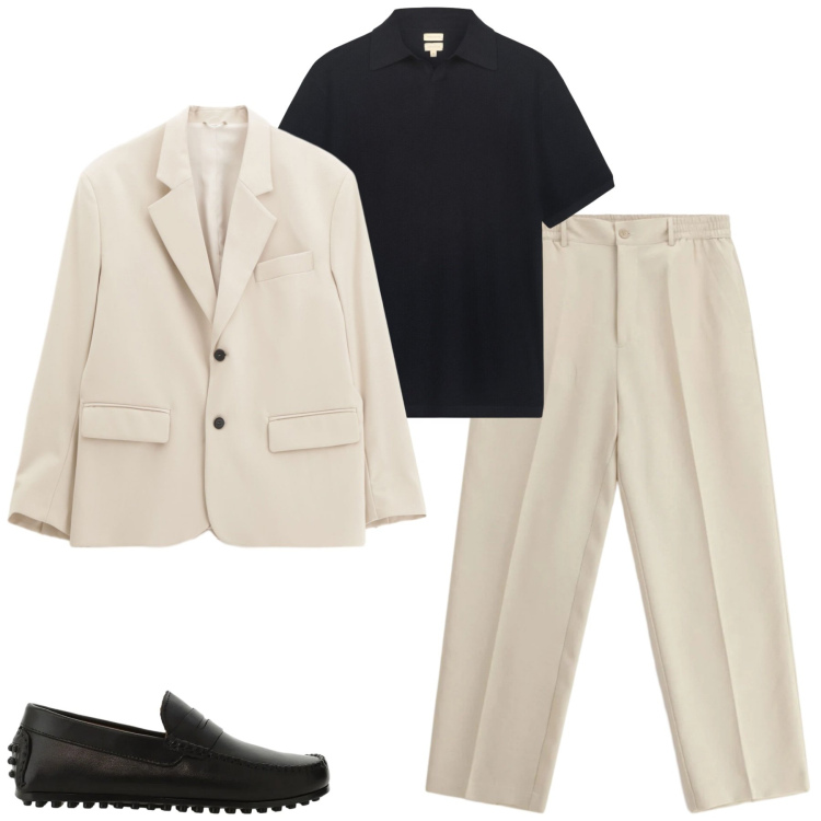 Outfit uomo - City. Stile Trendy per Tutti i giorni. Abbinamento con pantaloni, scarpe stringate, giacche, polo.