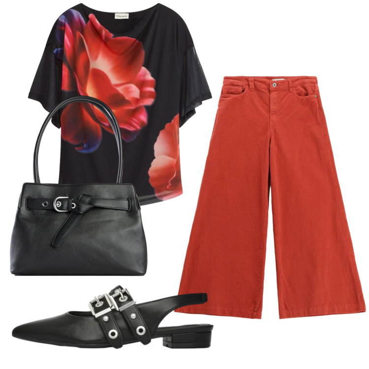 Outfit donna - Total look #2368740. Stile Basic per Ufficio. Abbinamento con borse a mano, bluse, pantaloni, ballerine.