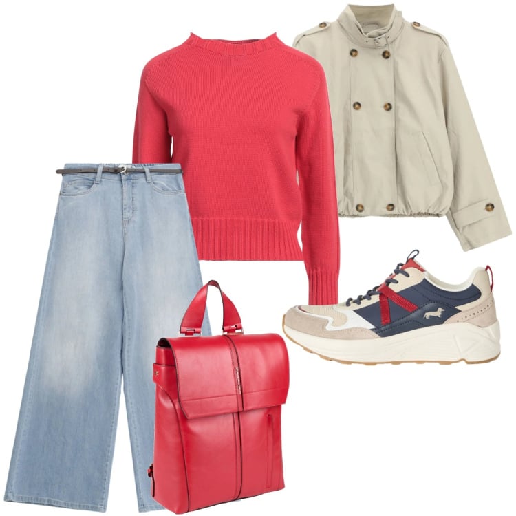 Outfit donna - VNP - very normal people. Stile Casual per Tutti i giorni. Abbinamento con pullovers, zaini, sneakers, jeans, giacche.