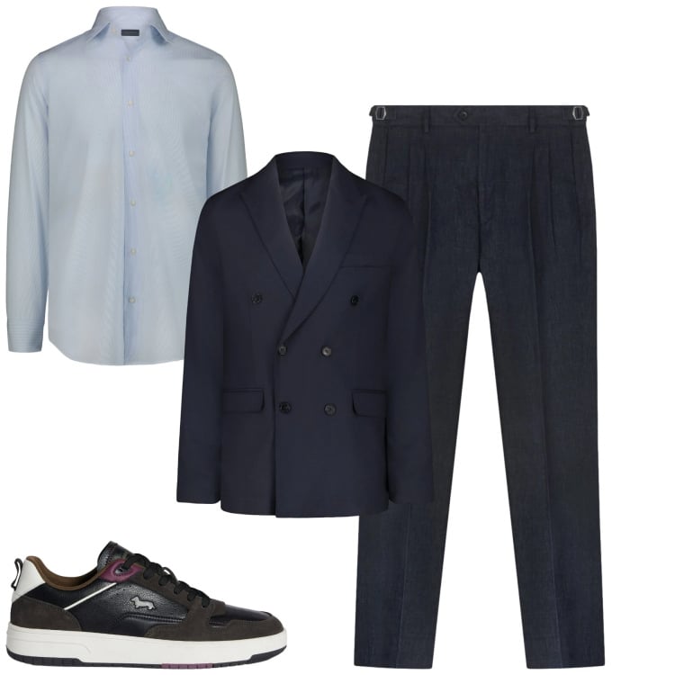 Outfit uomo - City. Stile Business/Elegante per Tutti i giorni. Abbinamento con sneakers, pantaloni, camicie, giacche.