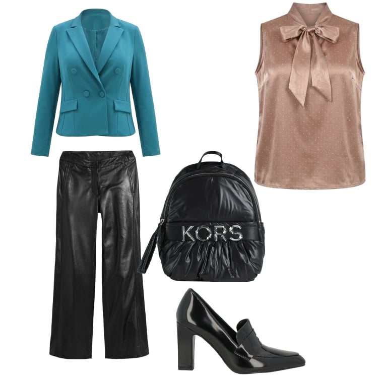 Outfit donna - Biblo. Stile Urban Abbinamento con zaini, mocassini, pantaloni, canottiere, blazer.