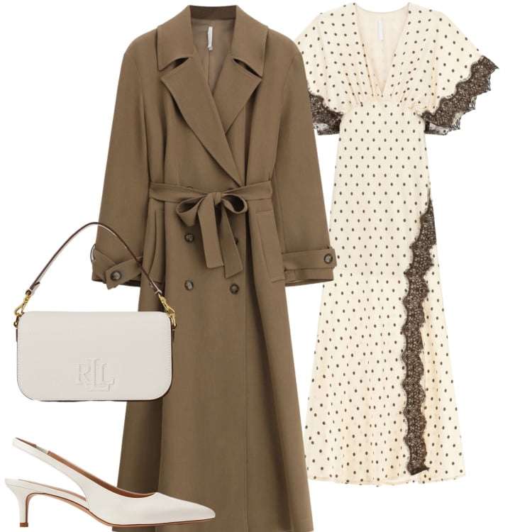 Outfit donna - Imperial New crew. Stile Chic per Cerimonia. Abbinamento con vestiti lunghi, trench, décolleté, borse a spalla.