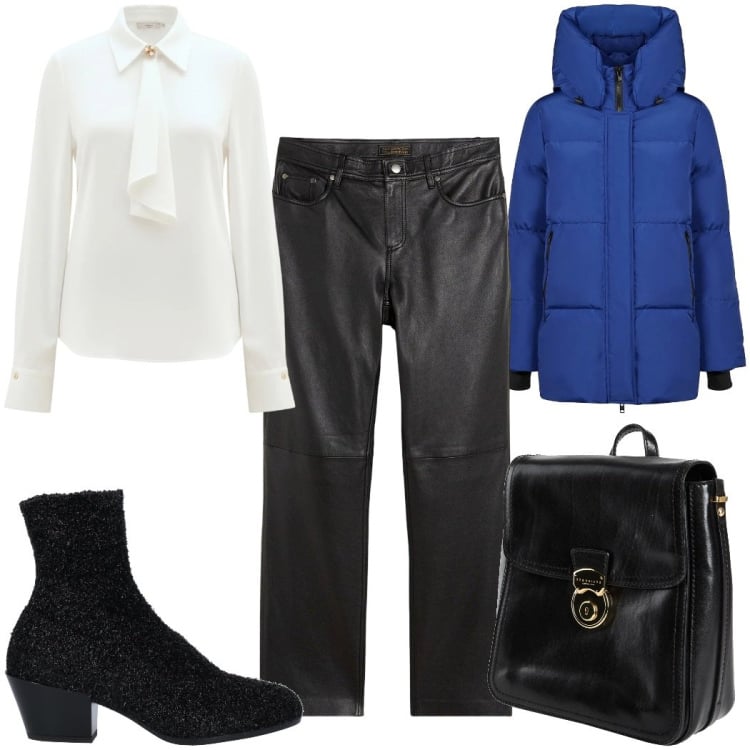 Outfit donna - Total look #2370306. Stile Trendy per Tutti i giorni. Abbinamento con zaini, stivaletti, pantaloni, camicie, piumini.