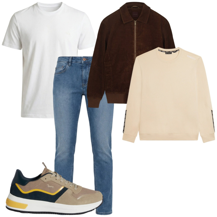 Outfit uomo - Tempo di felpe. Stile Casual per Tutti i giorni. Abbinamento con sneakers, jeans, t-shirt, felpe, giacche.